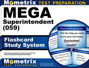 MEGA Superintendent (059) Flashcard Study System