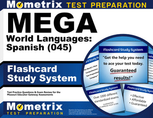 MEGA World Languages: Spanish (045) Flashcard Study System