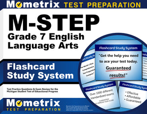 M-STEP Grade 7 English Language Arts Flashcard Study System