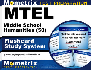 MTEL Middle School Humanities (50) Flashcard Study System