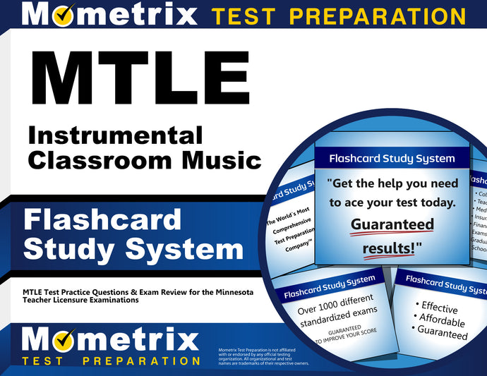 MTLE Instrumental Classroom Music Flashcard Study System
