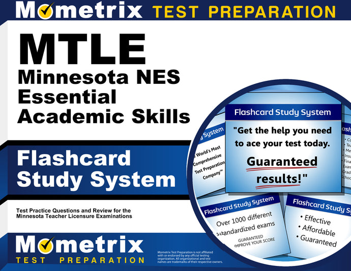 MTLE Minnesota NES Essential Academic Skills Flashcard Study System