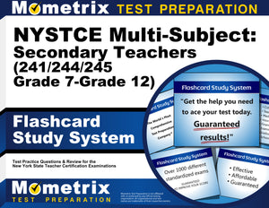 NYSTCE Multi-Subject: Secondary Teachers (241/244/245 Grade 7-Grade 12) Flashcard Study System