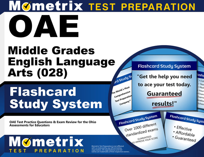 OAE Middle Grades English Language Arts (028) Flashcard Study System