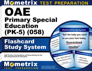 OAE Primary Special Education (PK-5) (058) Flashcard Study System