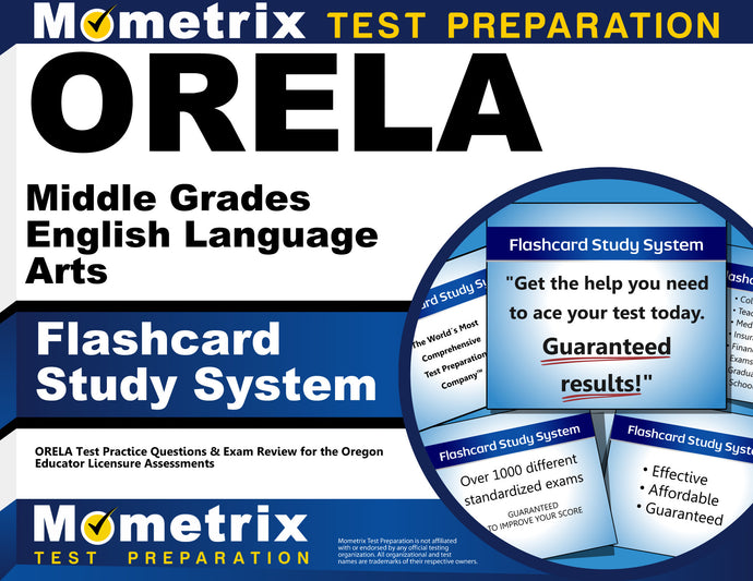 ORELA Middle Grades English Language Arts Flashcard Study System