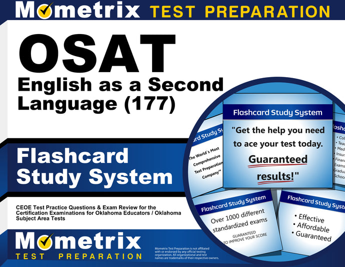OSAT English as a Second Language (177) Flashcard Study System