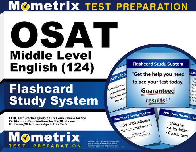 OSAT Middle Level English (124) Flashcard Study System
