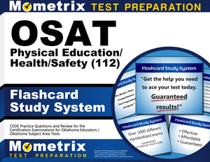 OSAT Physical Education/Health/Safety (112) Flashcard Study System