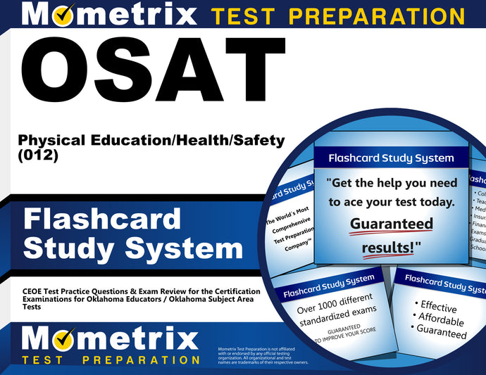 OSAT Physical Education/Health/Safety (012) Flashcard Study System