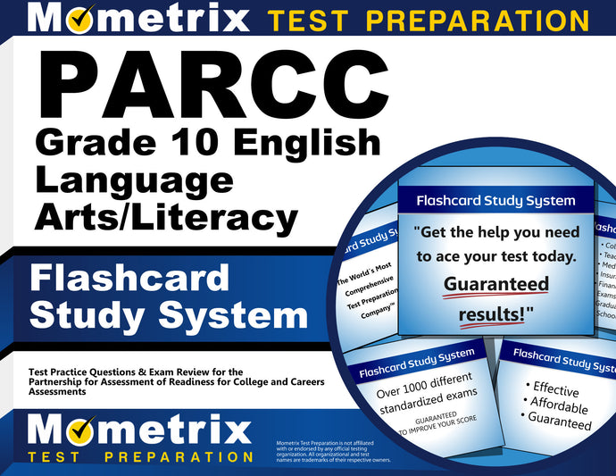 PARCC Grade 10 English Language Arts/Literacy Flashcard Study System
