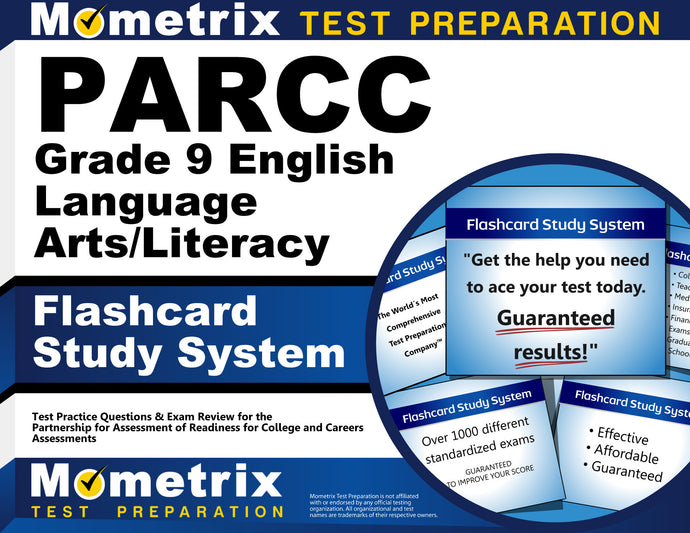 PARCC Grade 9 English Language Arts/Literacy Flashcard Study System
