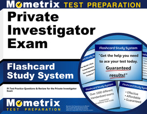 Private Investigator Exam Flashcard Study System