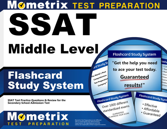 SSAT Middle Level Flashcard Study System