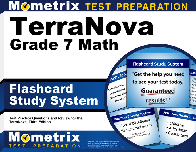 TerraNova Grade 7 Mathematics Flashcard Study System