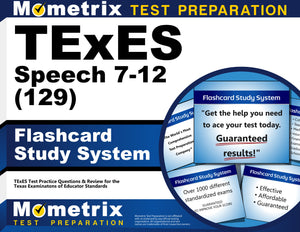 TExES Speech 7-12 (129) Flashcard Study System