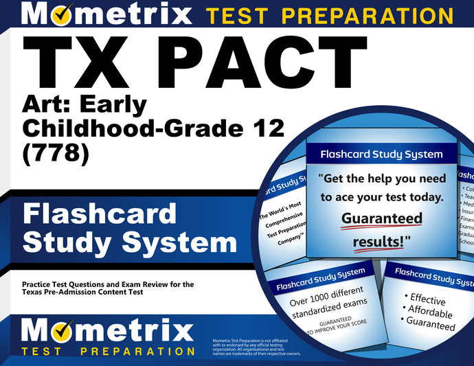 TX PACT Art: Early Childhood-Grade 12 (778) Flashcard Study System