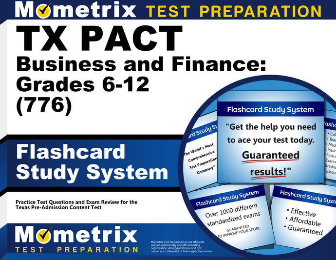 TX PACT Business and Finance: Grades 6-12 (776) Flashcard Study System