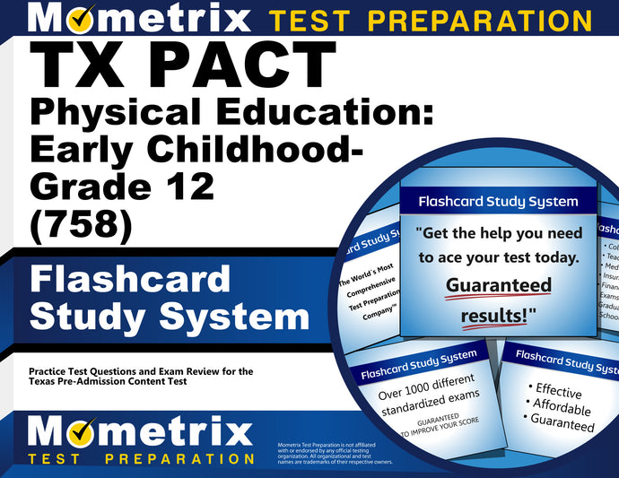 TX PACT Physical Education: Early Childhood-Grade 12 (758) Flashcard Study System