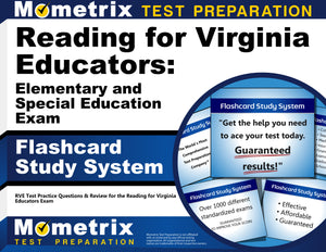 Reading for Virginia Educators: Elementary and Special Education Exam Flashcard Study System