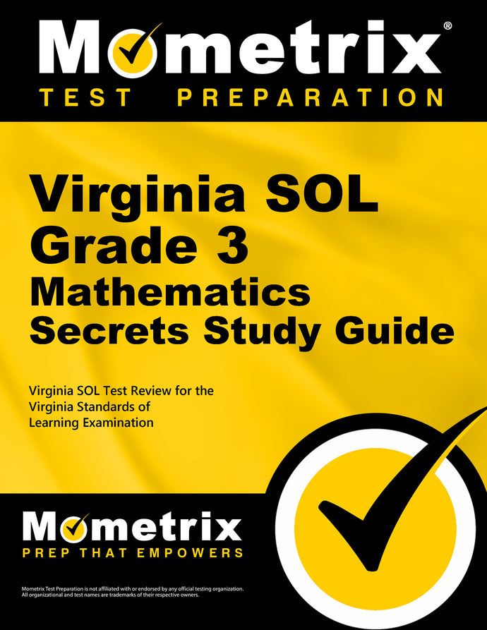 Virginia SOL Grade 3 Mathematics Secrets Study Guide