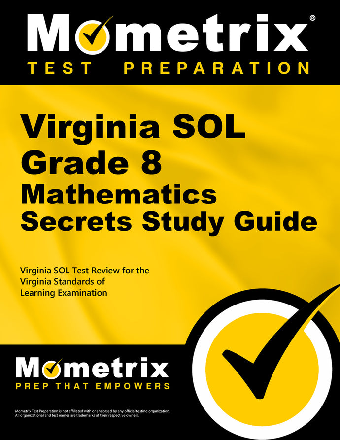 Virginia SOL Grade 8 Mathematics Secrets Study Guide