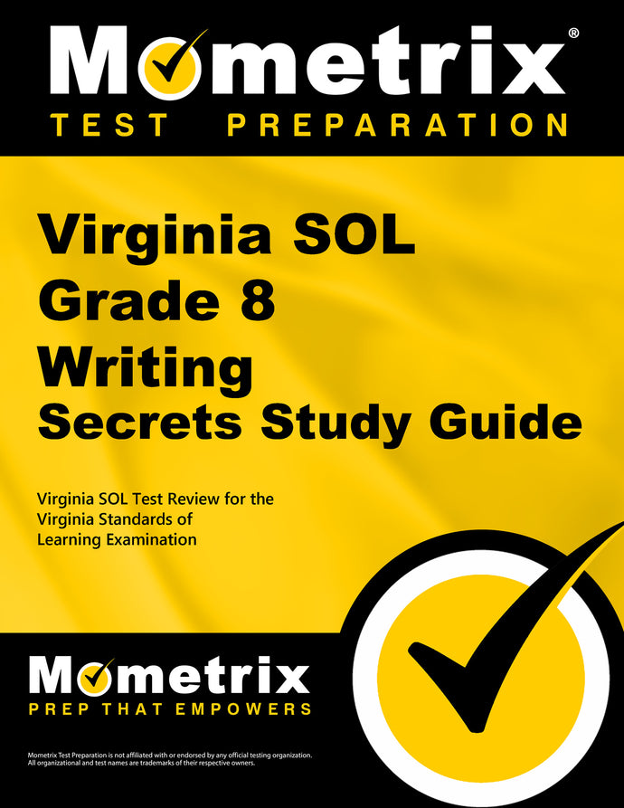 Virginia SOL Grade 8 Writing Secrets Study Guide