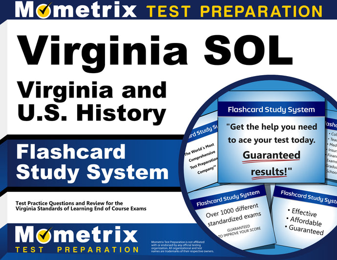 Virginia SOL Virginia and U.S. History Flashcard Study System