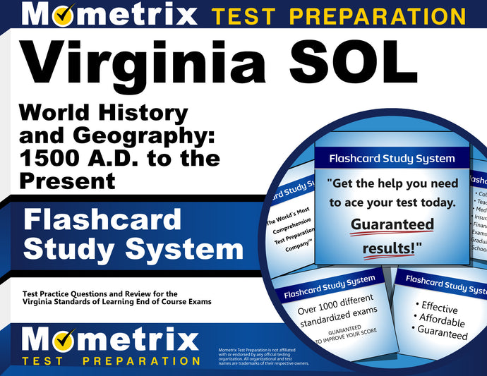 Virginia SOL World History and Geography: 1500 A.D. to the Present Flashcard Study System