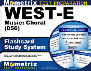 WEST-E Music: Choral (056) Flashcard Study System