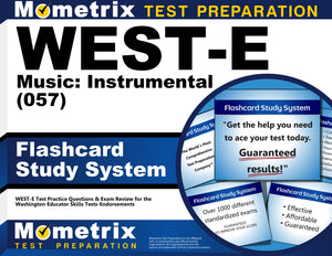 WEST-E Music: Instrumental (057) Flashcard Study System