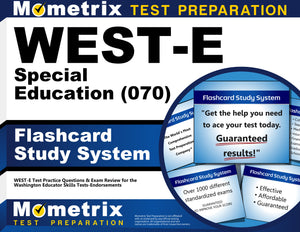 WEST-E Special Education (070) Flashcard Study System